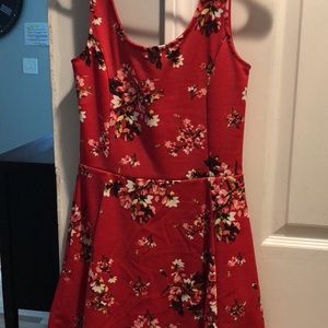 H&M skater floral dress